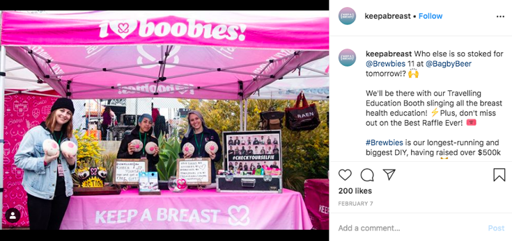 Keep a Breast Foundation Instagram