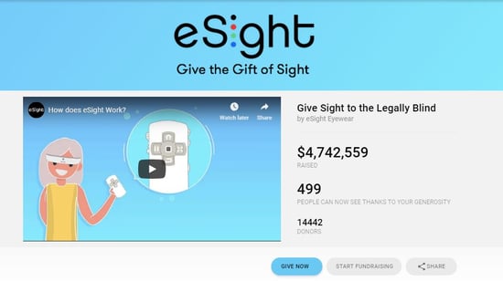 e-Signt focuses on giving sight, a positive story