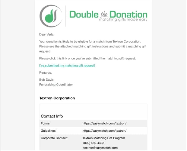 Double the Donation  Matching gifts made easy